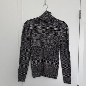 Artisan Black and Gray Striped Knitwear